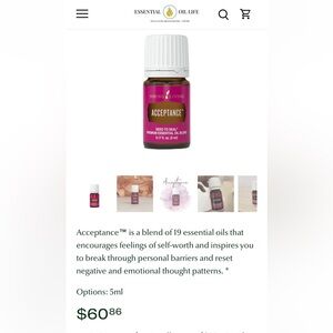 Young Living essential oil “Acceptance” 5ml